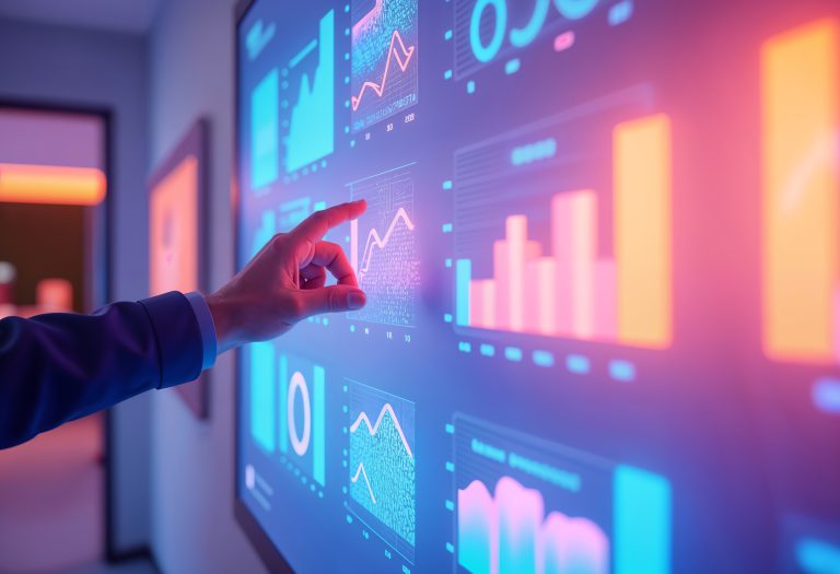 3d graph computer illustration