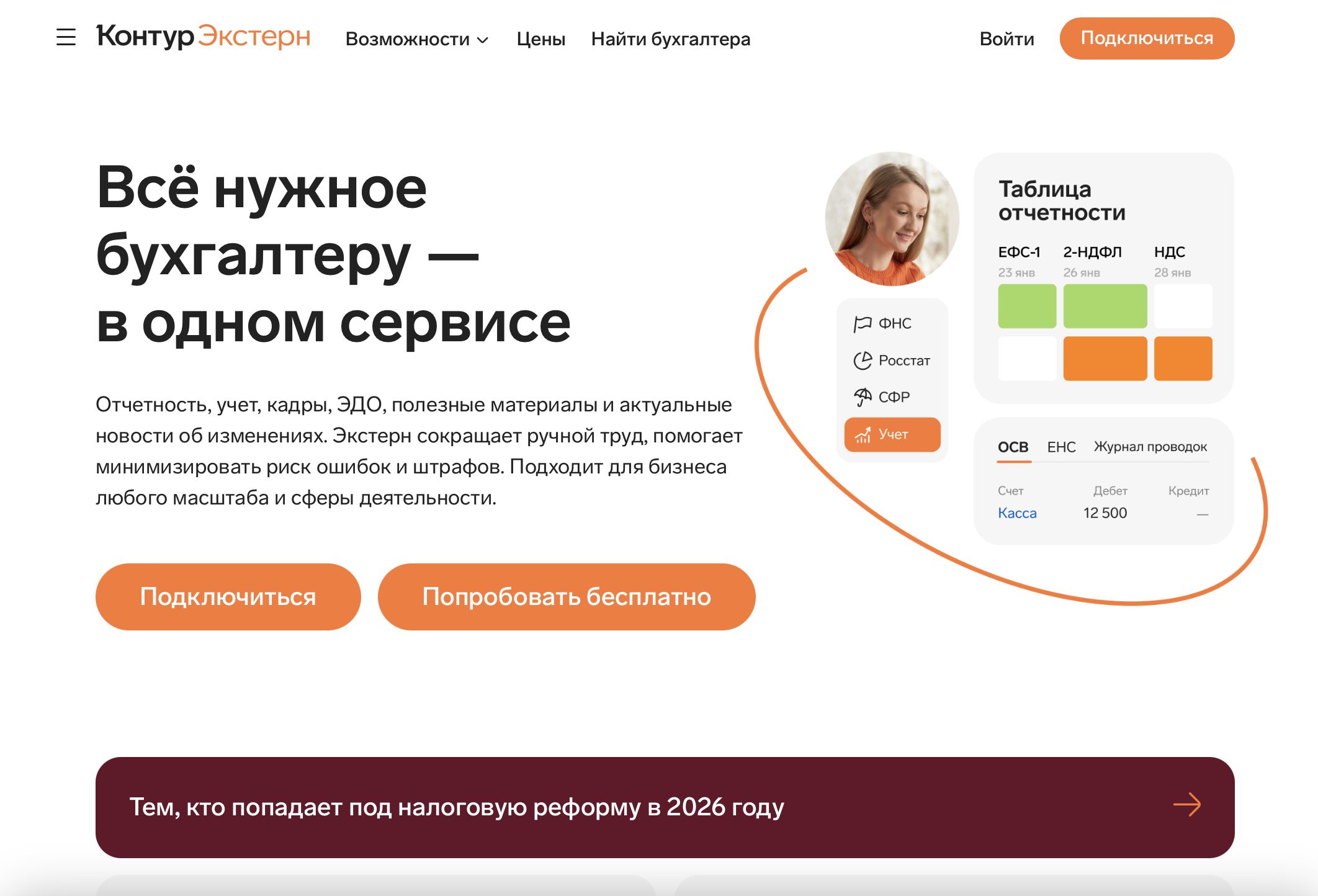 Личный кабинет Контур.Экстерн